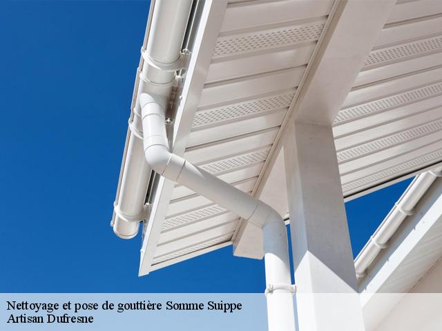 Nettoyage et pose de gouttière somme-suippe-51600 Artisan Dufresne